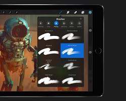 Imagem de Procreate app screenshot