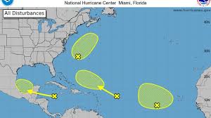 Storm tracker: National Hurricane Center tracking 5 disturbances in Atlantic