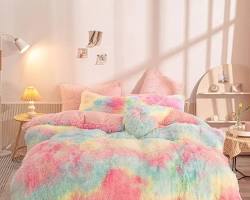 Plush bedding for bedroom