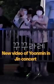 Yoonmin Highlights from Jin's Concert | TikTok