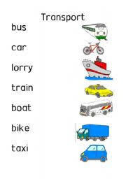 Resultado de imagen para transportation worksheets