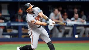 Baltimore Orioles celebrating a victory over the Tampa Bay Rays