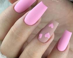 Hình ảnh về Valentine's Day Pink Nails