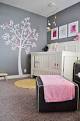 Deco chambre bebe fille gris rose quartz