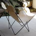 Outdoor butterfly chair