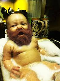Every year about this time my boyfriend goes crazy and photoshops beards on everything. Last year our cat fell victim. This time...our daughter. - h4fhC