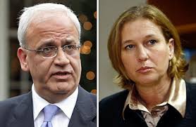 After Annapolis: Rocky Start to Talks - 360_erekat_livni_1213