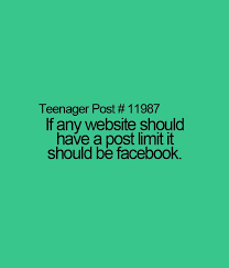 facebook, limit, lolsotrue, post, quotes, status, teenager posts ... via Relatably.com