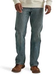Wrangler Authentics Men's Relaxed Fit Boot Cut Jean, Tinted Mid Shade, 42W x 32L at Amazon Men's Clothing store