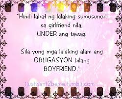 Cute Boyfriend Quotes for Facebook tagalog | AM JUST SOMEONE ... via Relatably.com