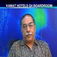 Executive chairman and managing director, Vithal Kamat says going forward, he sees the company registering a minimum of “15% to 20% consolidated revenues” ... - kamathotels_brdrm_30may-190