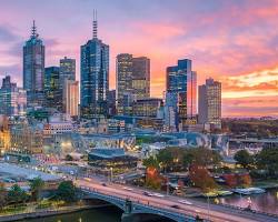 Gambar Melbourne city skyline