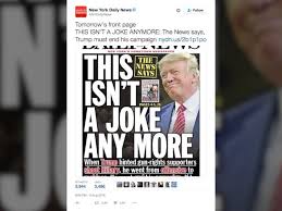 Image result for new york daily news trump