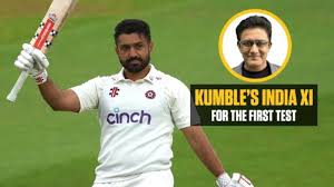 Anil Kumble picks India starting XI for England Test series