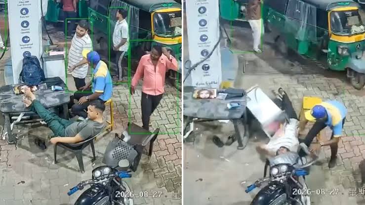 CNG hose burst at Jamshedpur petrol pump kills 24-year-old worker after nozzle strikes his head; video surfaces, prompting safety concerns