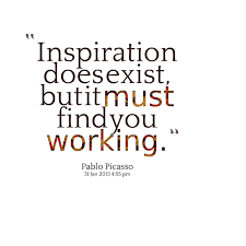 Quotes from Monica Trepat Andres: Inspiration does exist, but it ... via Relatably.com