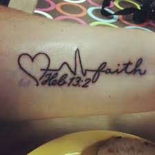 Bible Verse Tattoo | Hebrews 13:2 | Faith 2 Do not forget to show ... via Relatably.com