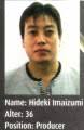 Hideki Imaizumi profile -- on the Square Enix People Database. [add website] - 1329853071-00