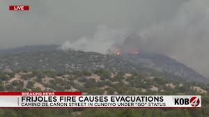 Evacuations ordered in Santa Fe County due to Frijoles Fire