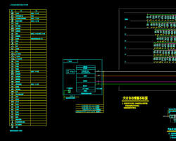 Image of Contoh gambar desain sistem alarm kebakaran menggunakan software CAD