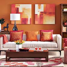 Image result for red orange beige dining room