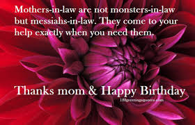 Mother In Law Birthday Quotes. QuotesGram via Relatably.com