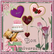Résultat de recherche d'images pour "bon anniversaire avec chat"