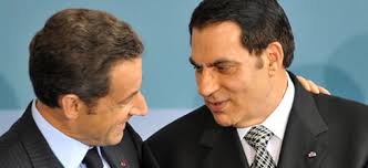 Präsident Nicolas Sarkozy und Präsident Zine El Abidine Ben Ali, 2008.
