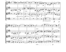 Image of Beethoven's late string quartets sheet music