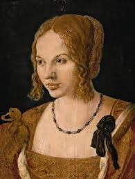 <b>Maria-Magda</b> - Lucas van Leyden als Kunstdruck oder handgemaltes Gemälde. - thm_Brustbild-einer-Venezianerin_1