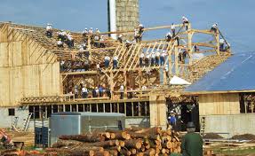 Image result for barn raising
