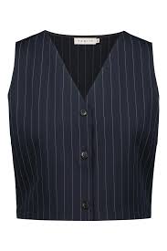 Voglia SKY Nadelstreifen-Weste - Marineblau