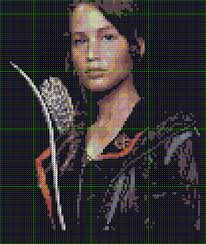 Katniss evendeen-catching fire-hama beadsby almond150150 - katniss_evendeen_catching_fire_hama_beads_by_almond150150-d6xfpyf