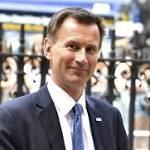 UK's Foreign Minister Jeremy Hunt: