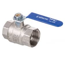 ¾" F/F Lever Ball Valve with Blue Handle - HarrisandBailey