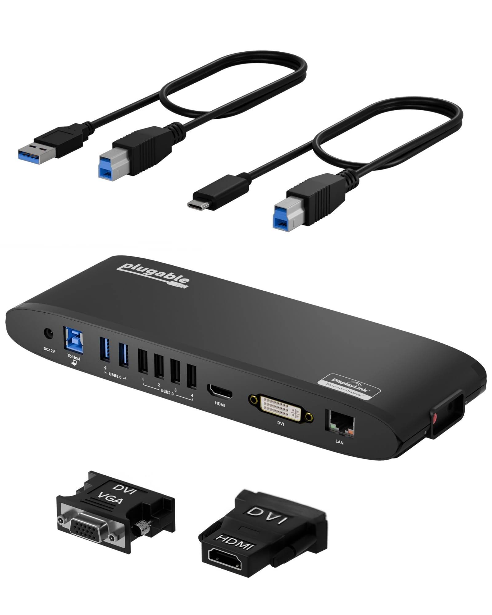 Plugable USB 3.0 Universal Docking Station for Windows