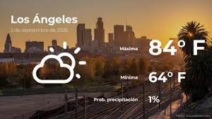 Pronóstico del clima en Los Ángeles para este miércoles 2 de septiembre