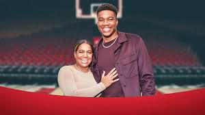 Giannis Antetokounmpo and wife Mariah Riddlesprigger