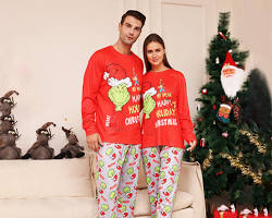 Image of Couples' Christmas Pajamas from DuskyClothing