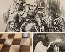 Lewis Carroll's Alice in Wonderland chess scene resmi