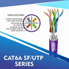 best ethernet cables cat6a 23 awg 4 pair sf/utp cable 305m
