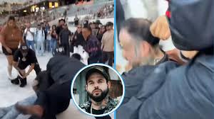 Emiliano Aguilar protagoniza brutal pelea a golpes en el Bélico Fest de California
