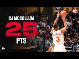 CJ McCollum scores 25 points off bench for Hawks at Lakers