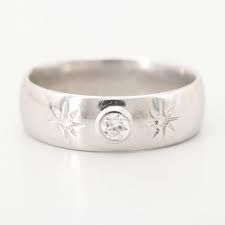 14K White Gold Men's Diamond Band...size 11... .2 caret VS1... | eBay