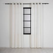Off White Color Jacquard Grommet Curtain Panel, Custom Size Glitter Shiny White Drapes, Blackout Lining Options With Extra Payment - Etsy