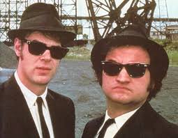 They saw a resurgence in the 1980s, when they appeared in countless uber-cool, decade-defining movies: Dan Aykroyd and John Belushi in The Blue Brothers - ylpraybanbb