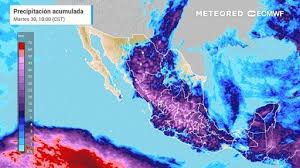 El tiempo en México esta semana: se aproximan tormentas intensas debido a la presencia de ondas tropicales y vórtices