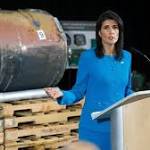 Haley: resolution punishing Iran could
