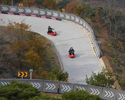 인천 강화도 강화루지 전경 및 트랙 사진, AI로 생성