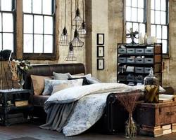 Gambar Steampunk Industrial Bedroom